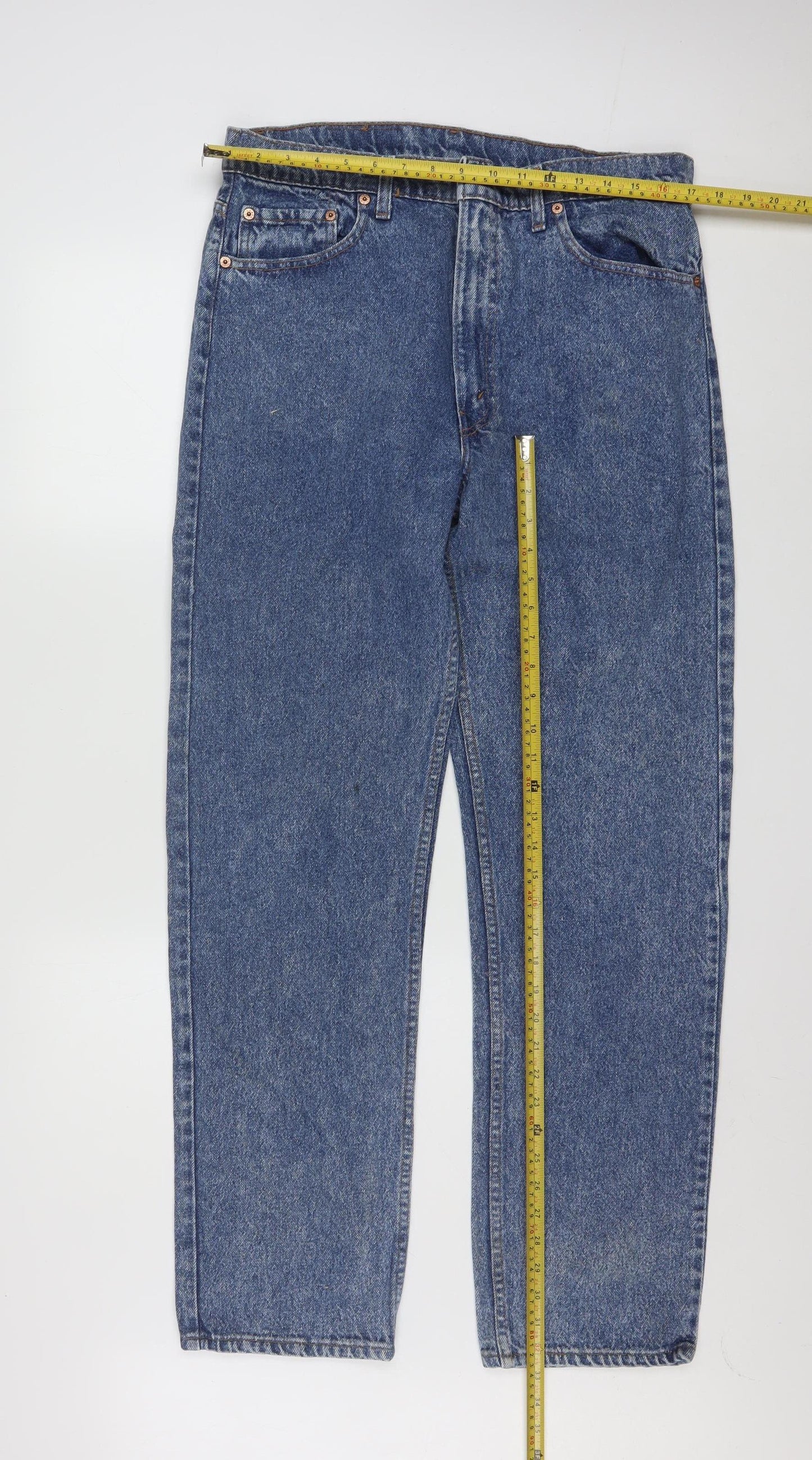 Levi Strauss & Co Men’s Blue 501 Straight Leg Denim Jeans W36 L32