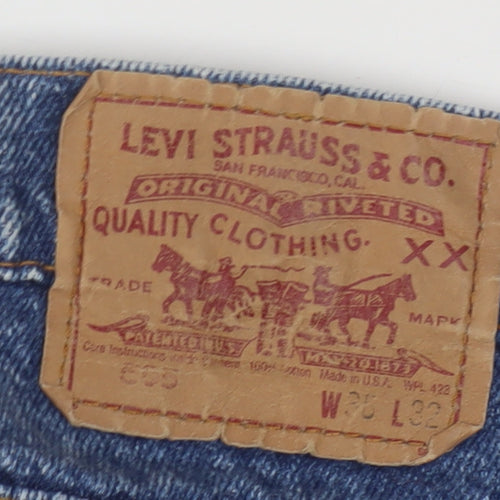 Levi Strauss & Co Men’s Blue 501 Straight Leg Denim Jeans W36 L32