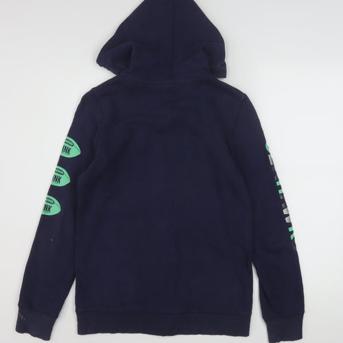 Victoria's Secret PINK Women Navy Full Zip Hoodie S Seahawks NFL 76 Cotton Blend