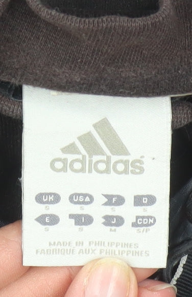 Adidas Men's Brown Full Zip Fleece Hoodie S Sportswear