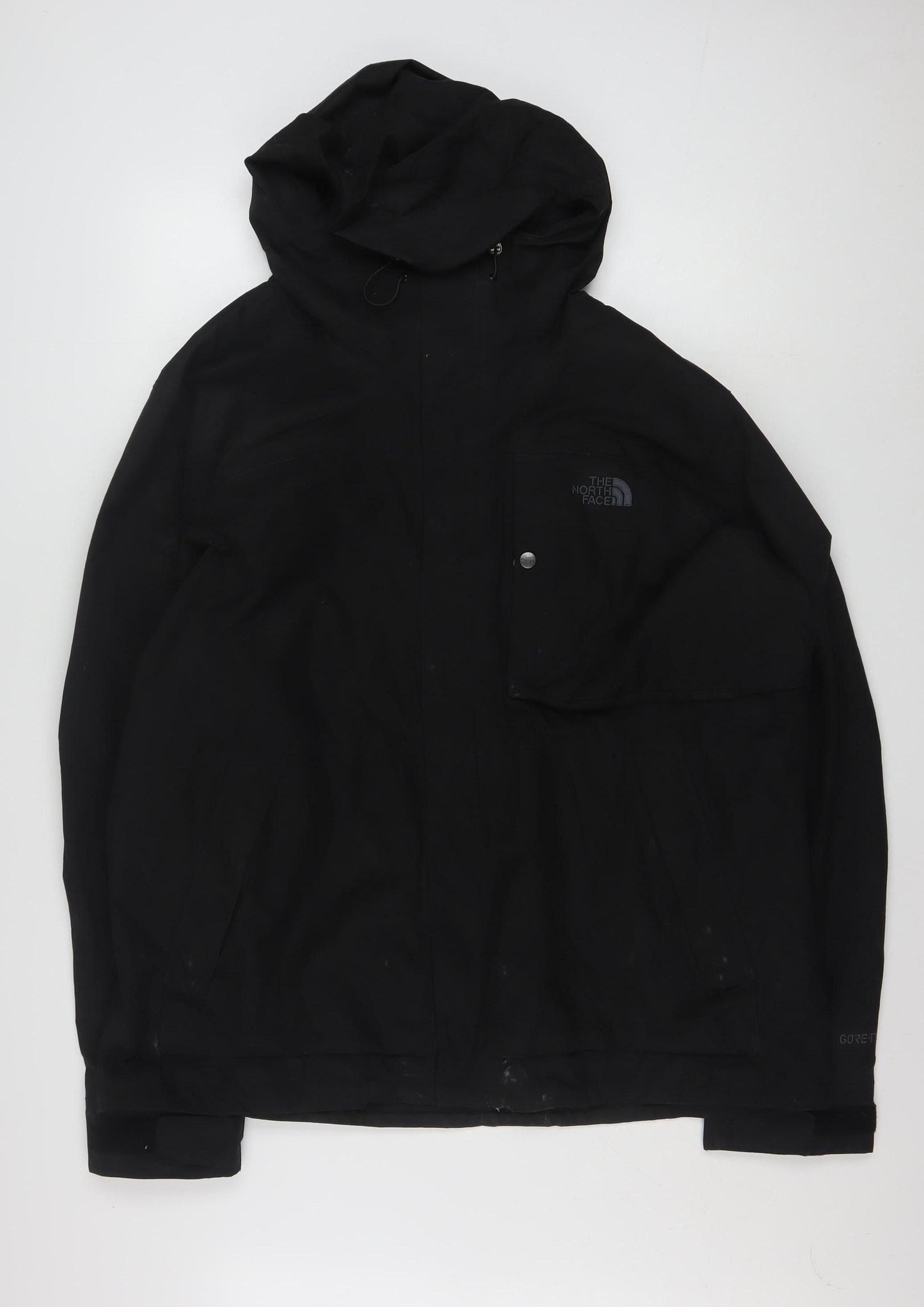 The North Face Men’s Black 2XL Waterproof Hooded Rain Jacket