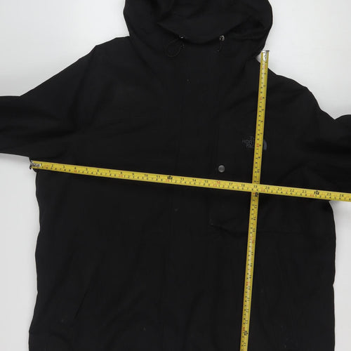 The North Face Men’s Black 2XL Waterproof Hooded Rain Jacket
