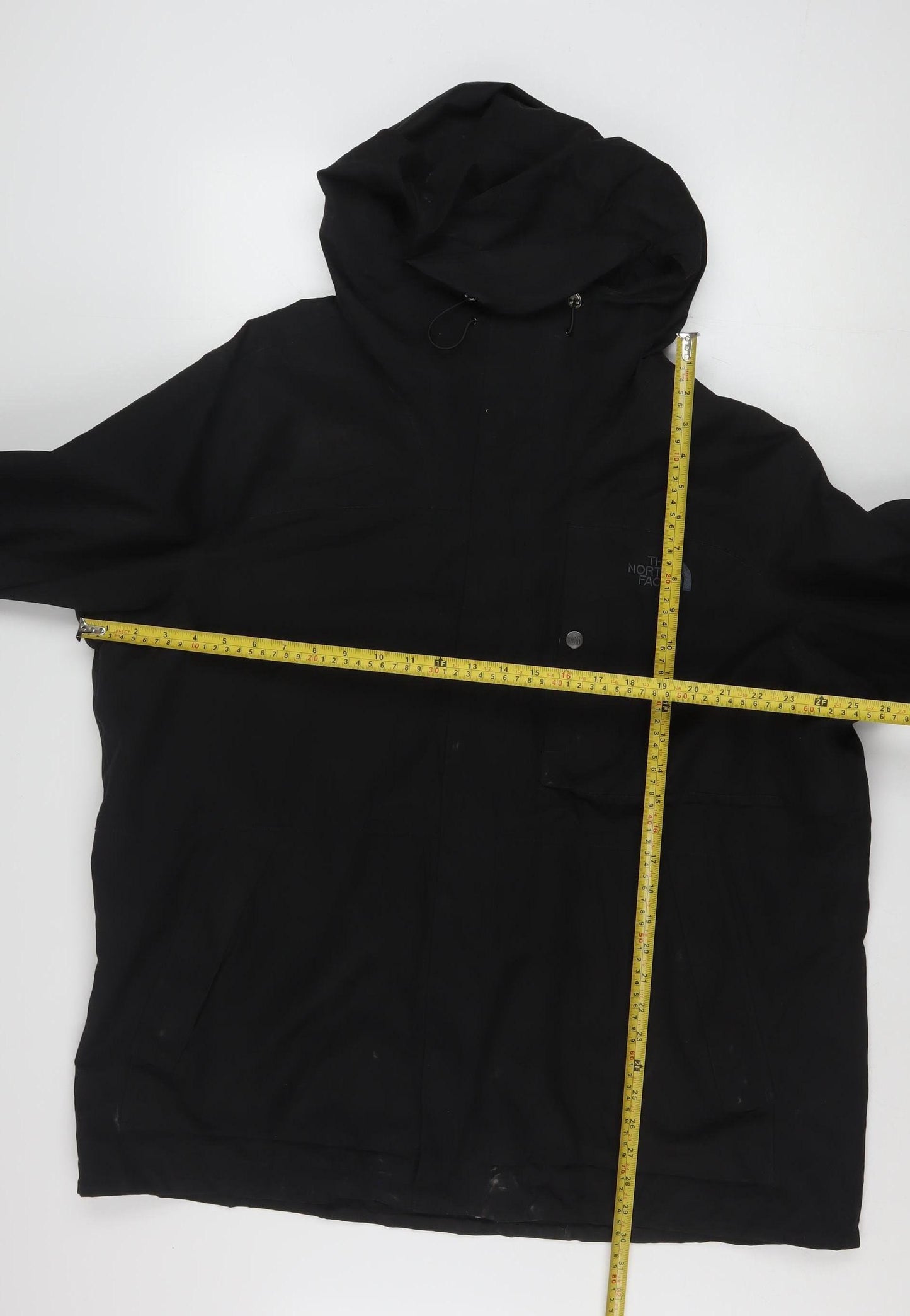 The North Face Men’s Black 2XL Waterproof Hooded Rain Jacket