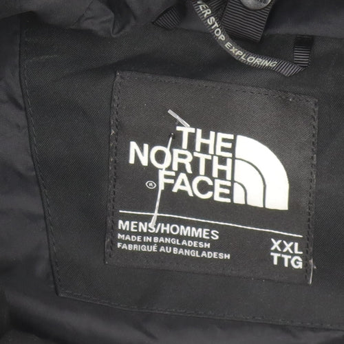 The North Face Men’s Black 2XL Waterproof Hooded Rain Jacket