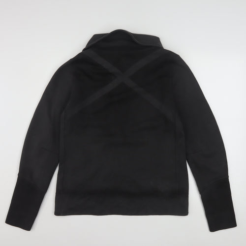 Reebok Womens Black CrossFit Track Jacket Size M Full Zip Activewear