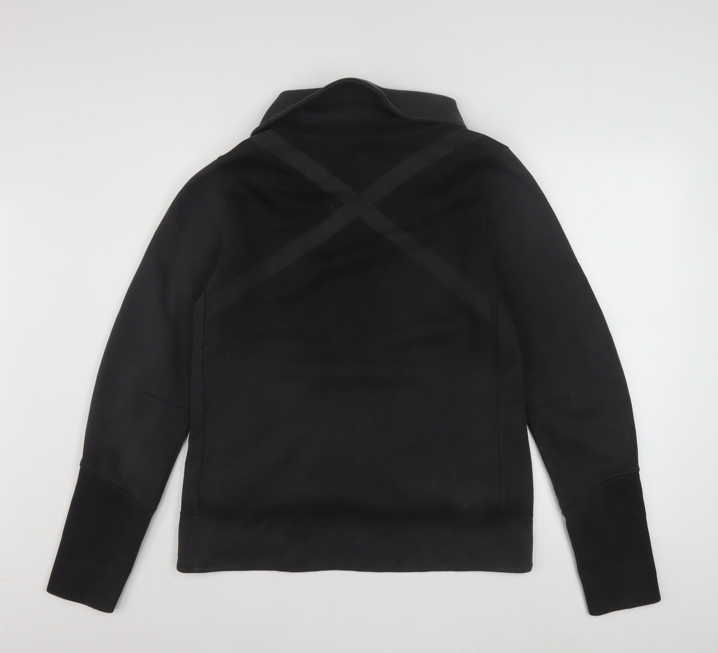 Reebok Womens Black CrossFit Track Jacket Size M Full Zip Activewear