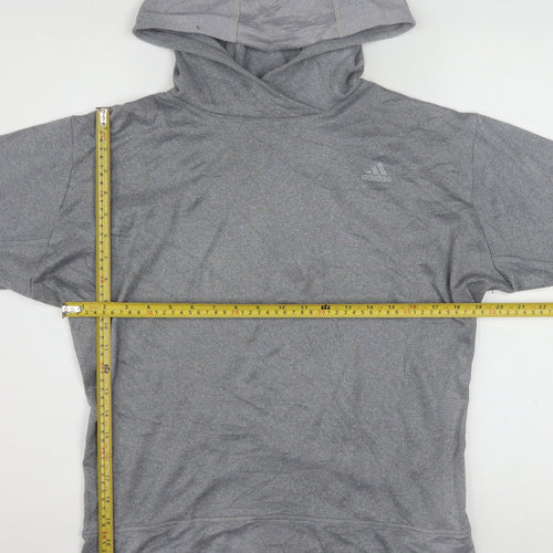 Adidas Women’s Grey Hooded Pullover Sweatshirt Size 12-14 Response