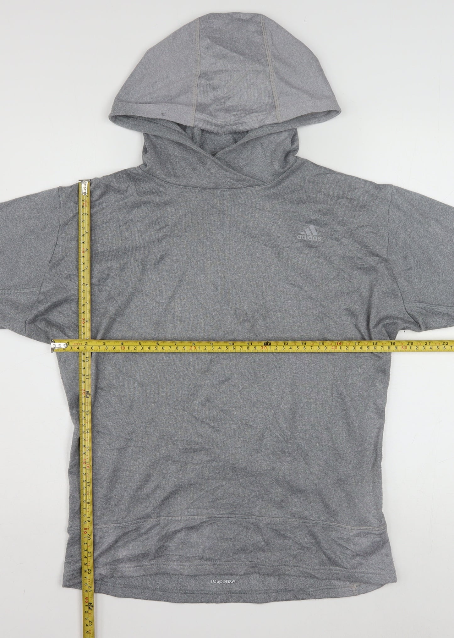 Adidas Women’s Grey Hooded Pullover Sweatshirt Size 12-14 Response