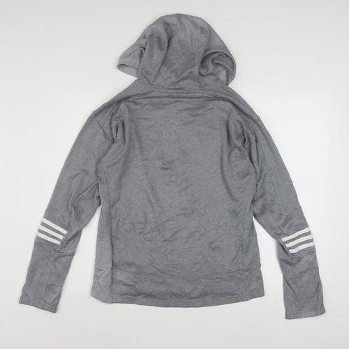 Adidas Women’s Grey Hooded Pullover Sweatshirt Size 12-14 Response