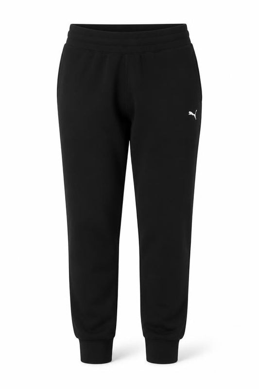Puma Womens Black Jogger Sweatpants Size 12 Elastic Waist