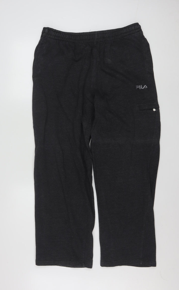 FILA Men's Black Regular Fit Sweatpants M