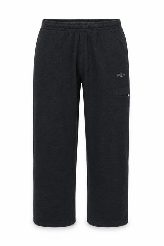 Front view of Fila Men's Black Regular Fit Sweatpants M