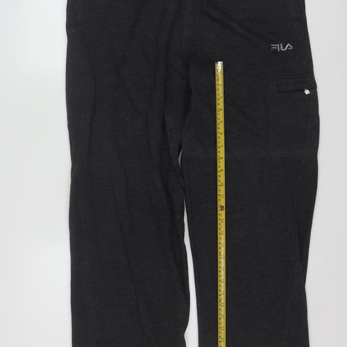 FILA Men's Black Regular Fit Sweatpants M