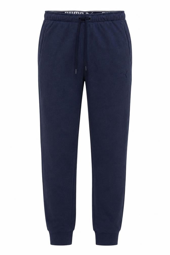 Front view of Puma Men's Blue Jogger Sweatpants M Cotton Blend Activewear