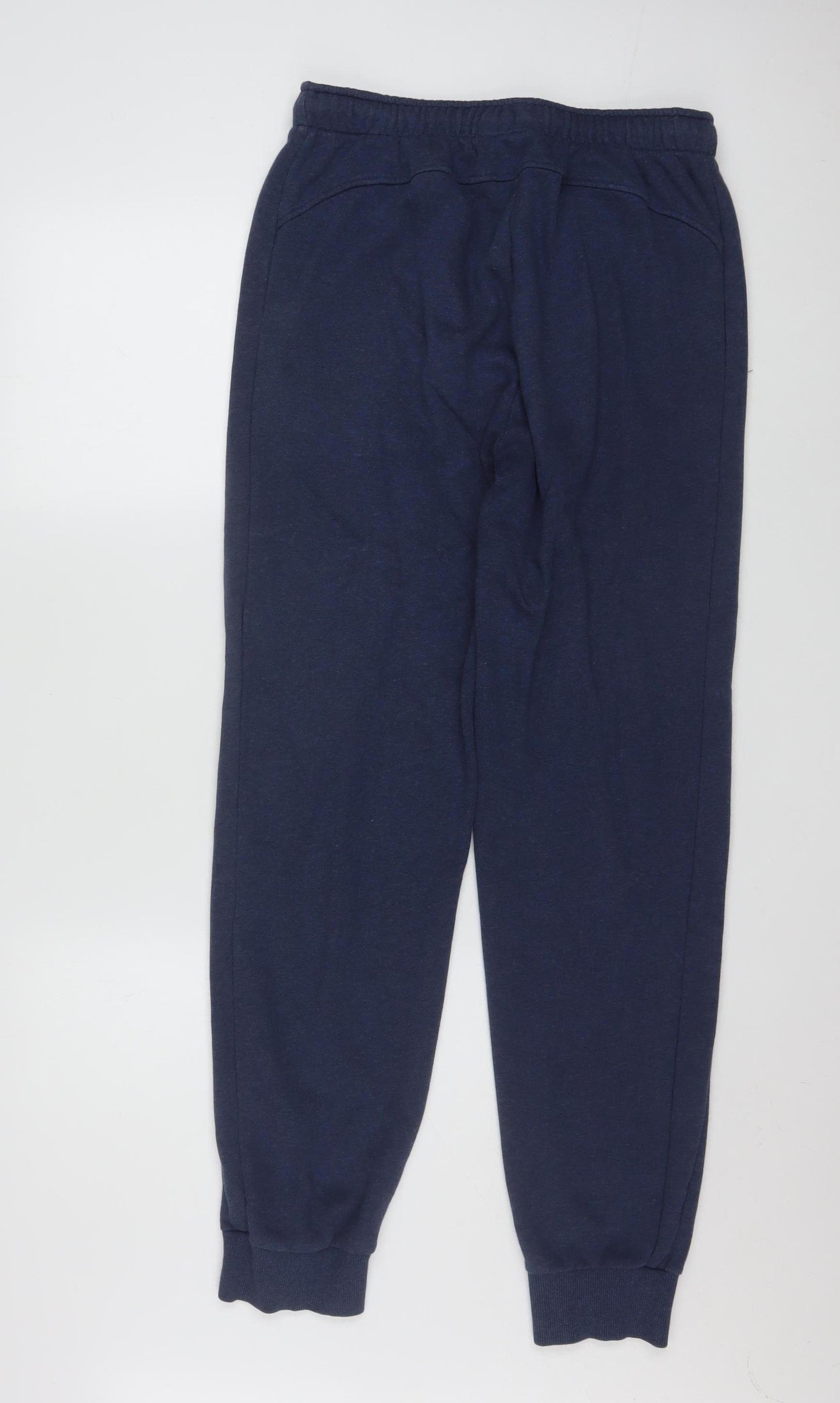 Puma Men's Blue Jogger Sweatpants M Cotton Blend Activewear