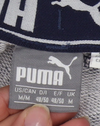 Puma Men's Blue Jogger Sweatpants M Cotton Blend Activewear