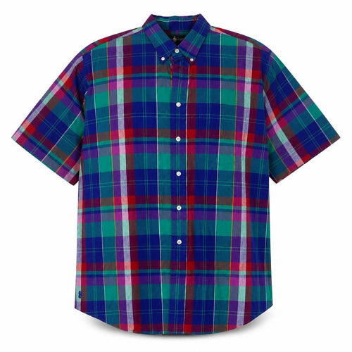 Hunt Club Men's Multicoloured Check Cotton Button-Up XL Tall Shirt