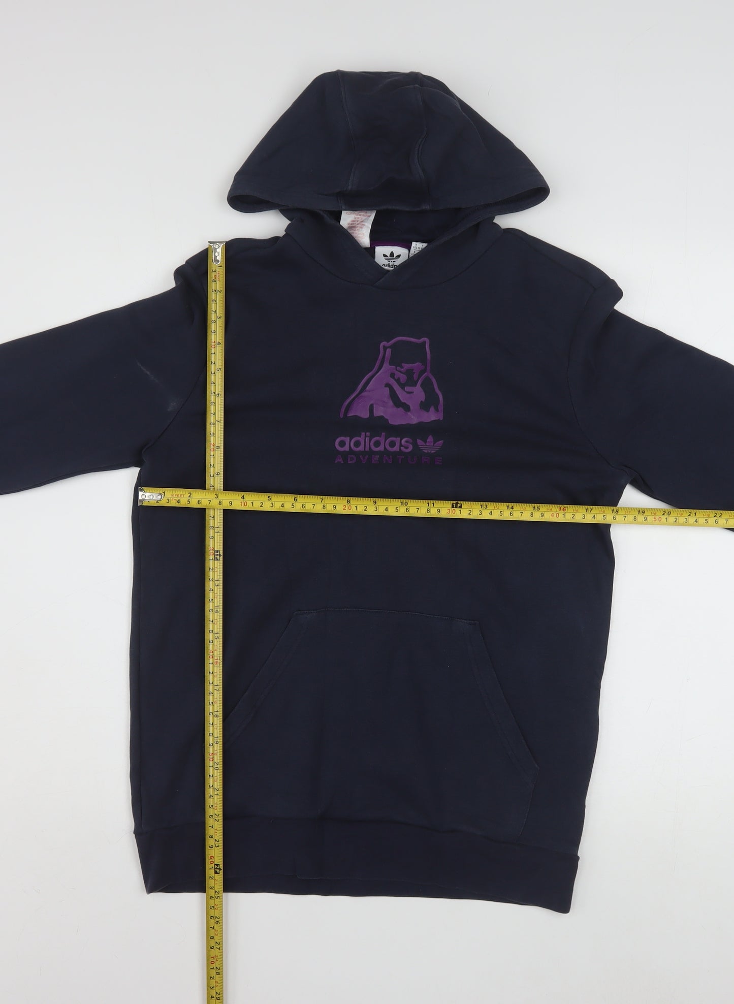 Adidas Boys Navy Adventure Pullover Hoodie XL 15-16 Years Cotton Blend