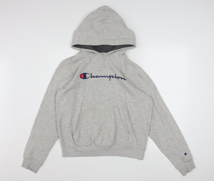 Champion Women's Grey XL Pullover Hoodie with Logo