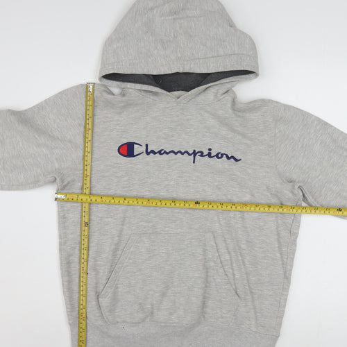 Champion Women's Grey XL Pullover Hoodie with Logo