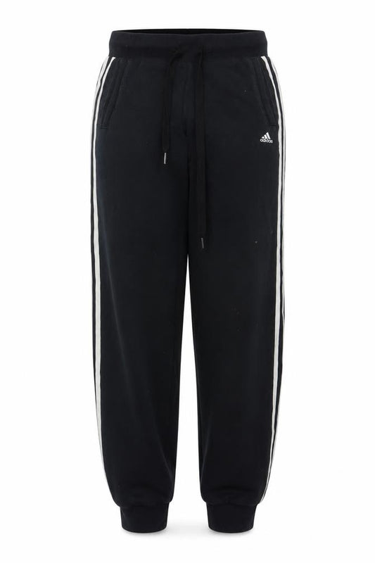 Adidas Women’s Black XS Jogger Trousers with Side Stripes