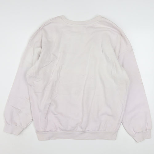 Adidas Women’s White Crew Neck Pullover Sweatshirt Size 16