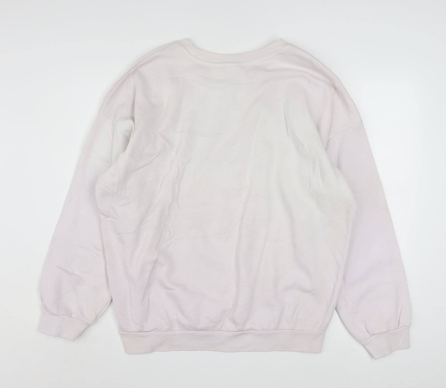 Adidas Women’s White Crew Neck Pullover Sweatshirt Size 16