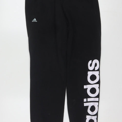 Adidas Women Black Jogger Trousers S Sport Essentials Climalite