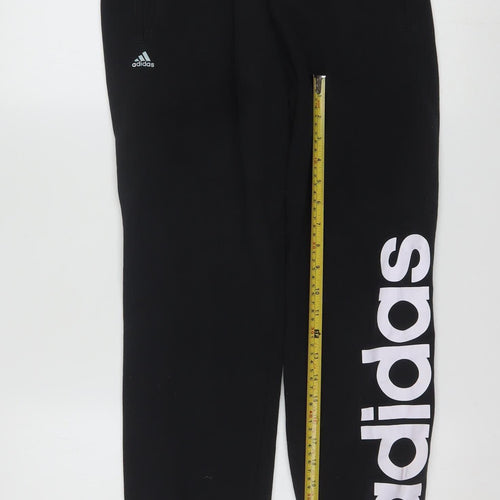 Adidas Women Black Jogger Trousers S Sport Essentials Climalite
