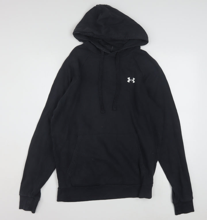 Under Armour Men's Black Pullover Hoodie Small Relaxed Fit Sportswear