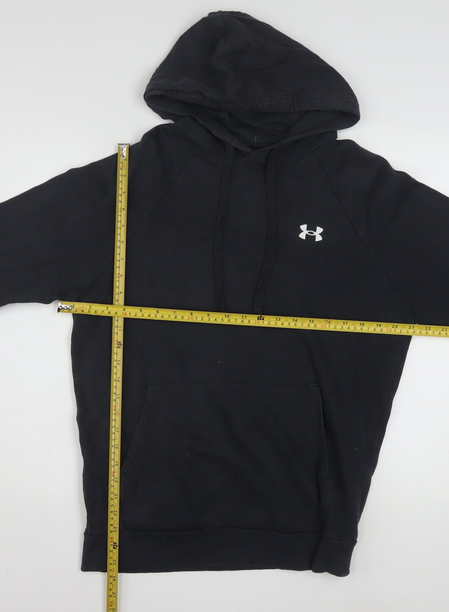 Under Armour Men's Black Pullover Hoodie Small Relaxed Fit Sportswear