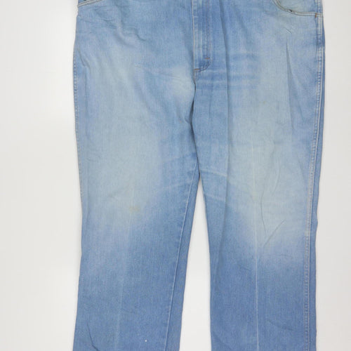 Wrangler Men’s Blue 46x30 Relaxed Fit Straight Leg Denim Jeans