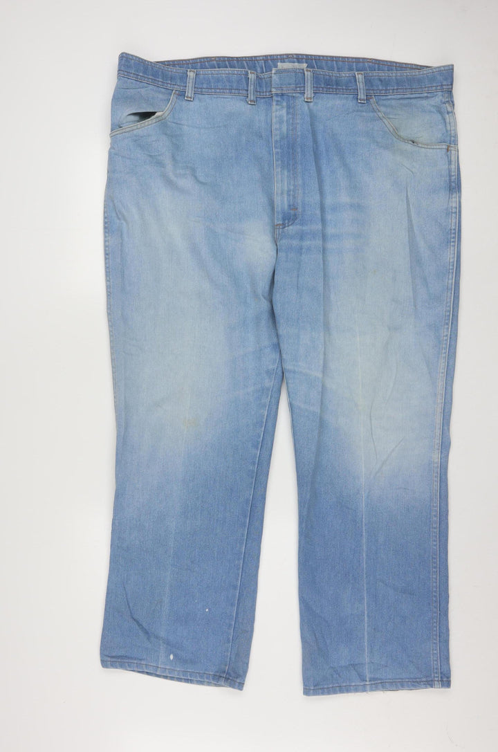 Wrangler Men’s Blue 46x30 Relaxed Fit Straight Leg Denim Jeans