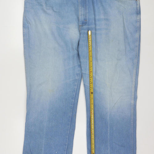 Wrangler Men’s Blue 46x30 Relaxed Fit Straight Leg Denim Jeans