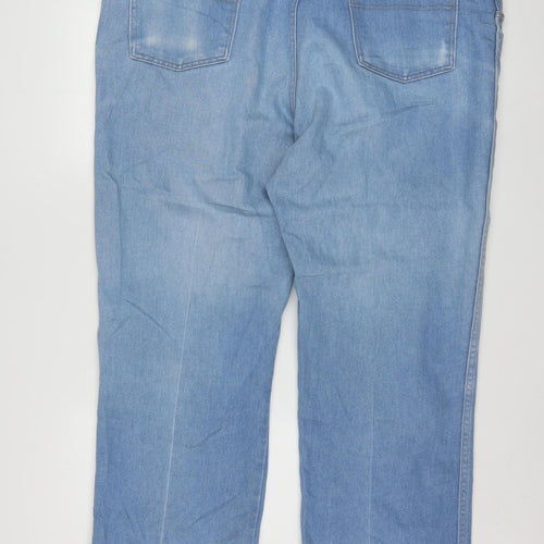 Wrangler Men’s Blue 46x30 Relaxed Fit Straight Leg Denim Jeans