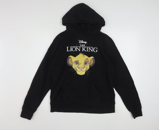 Disney The Lion King Black Hoodie Women XS Pullover Hooded Sweatshirt
