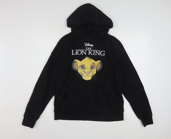 Disney The Lion King Black Hoodie Women XS Pullover Hooded Sweatshirt