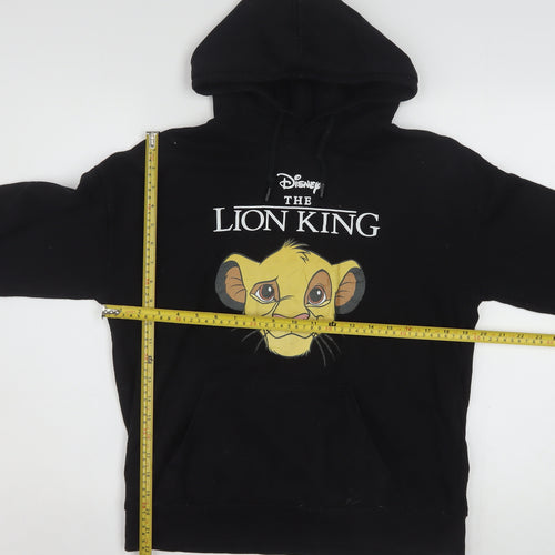 Disney The Lion King Black Hoodie Women XS Pullover Hooded Sweatshirt
