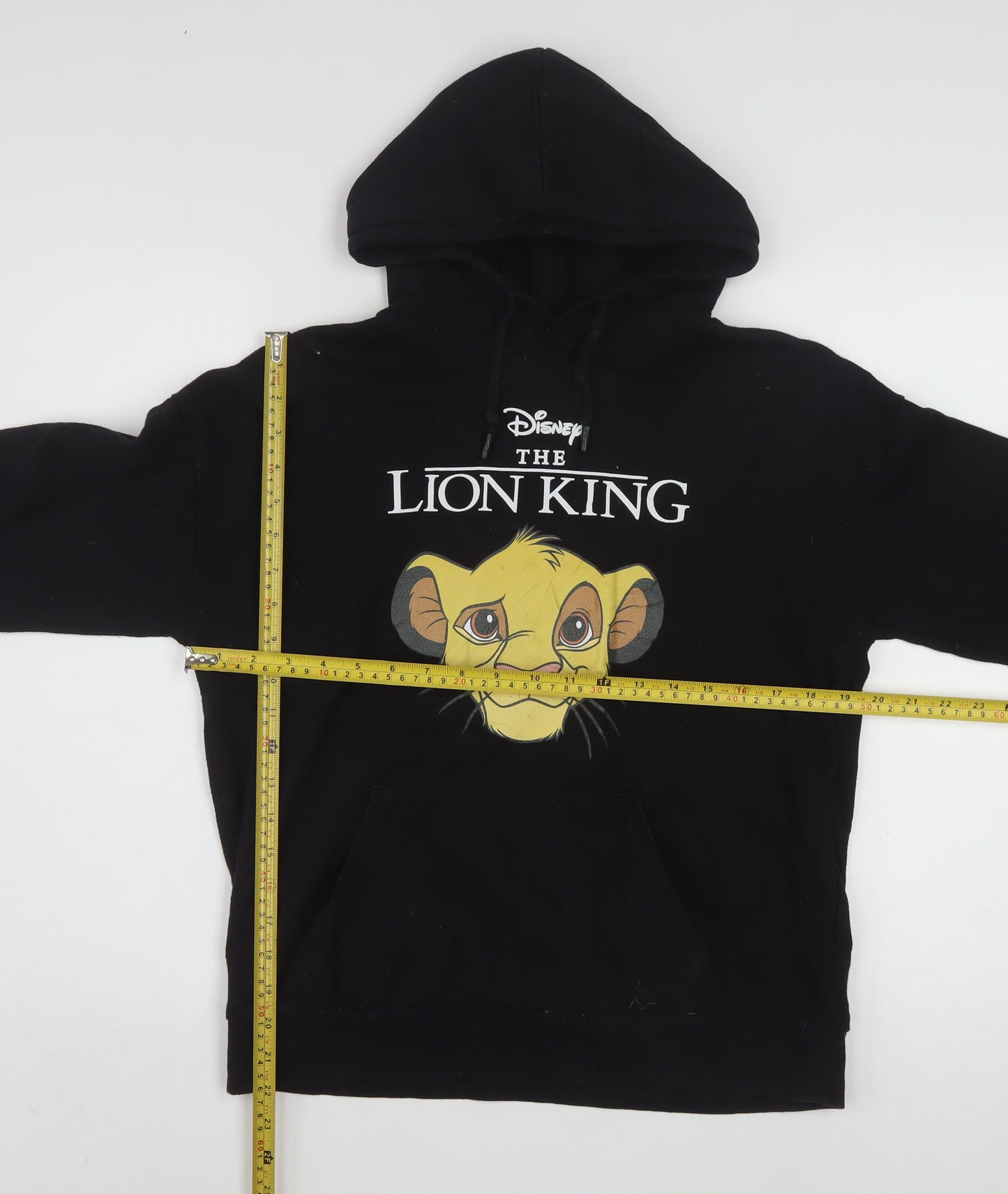 Disney The Lion King Black Hoodie Women XS Pullover Hooded Sweatshirt