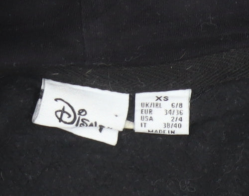 Disney The Lion King Black Hoodie Women XS Pullover Hooded Sweatshirt