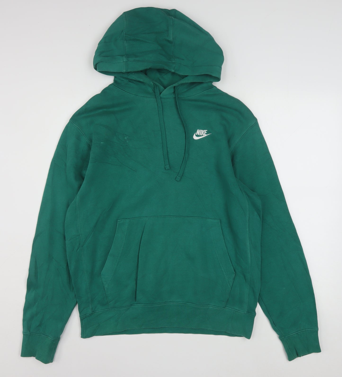 Nike Men's Green Pullover Hoodie Small Cotton Sportswear