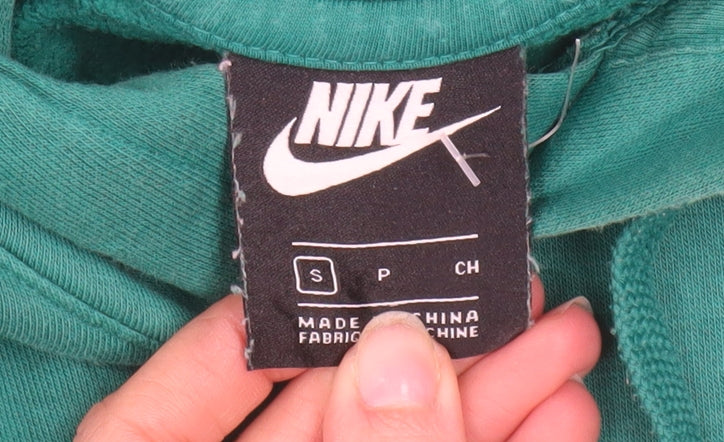 Nike Men's Green Pullover Hoodie Small Cotton Sportswear