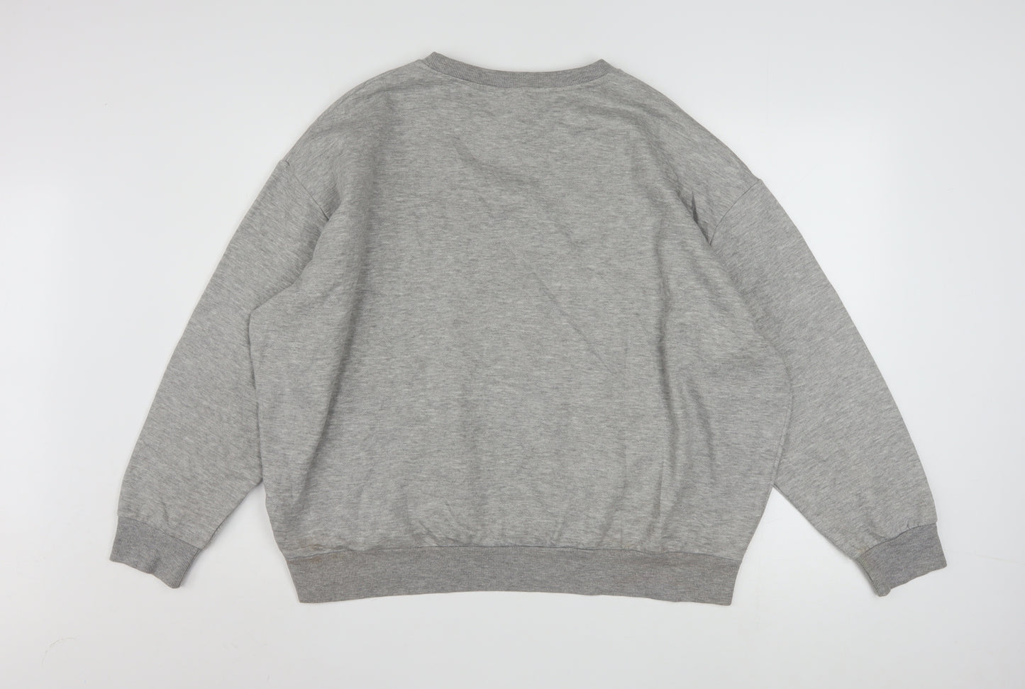 Disney Women’s Grey Mickey & Minnie Mouse XL Pullover Sweatshirt