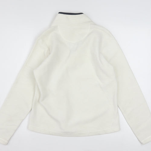 Ellesse Womens White Fleece Pullover Sweatshirt Size 12