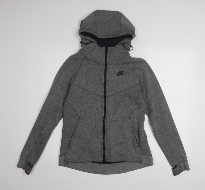 Nike Women’s Grey Full Zip Hoodie Small Hooded Sportswear