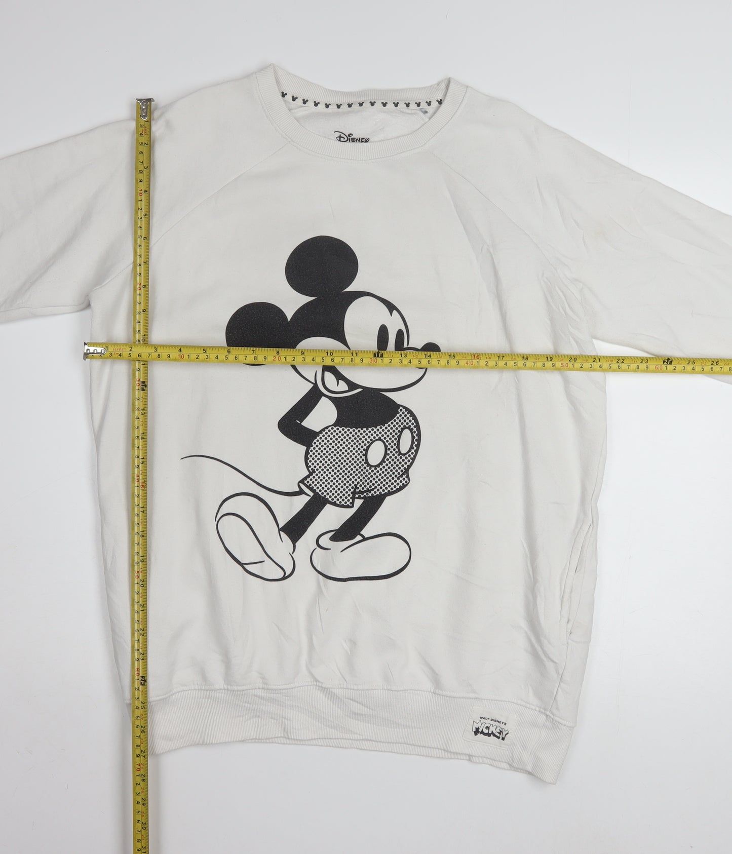 Disney Reserved Women's White Mickey Mouse Sweatshirt Size S