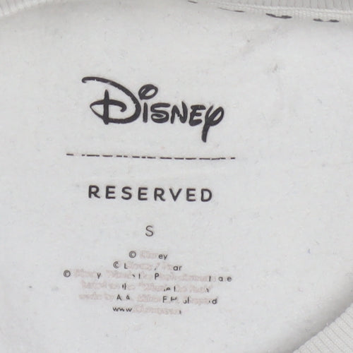 Disney Reserved Women's White Mickey Mouse Sweatshirt Size S