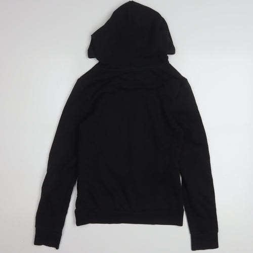 Adidas Women's Black 2XS Pullover Hoodie with Logo Design