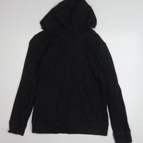 Adidas Womens Black Hoodie Size 10 Pullover Hooded Sweatshirt