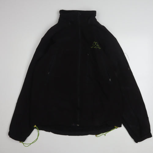 Kappa Men's Black XL Softshell Full Zip Jacket Windproof Waterproof